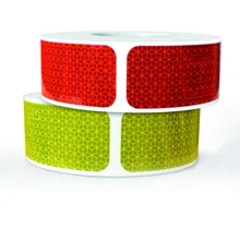 Reflexní značení nákladních vozidel a přívěsů WT-5218, pevné nálepky – PP, žlutá, 50 mm × 12,5 m