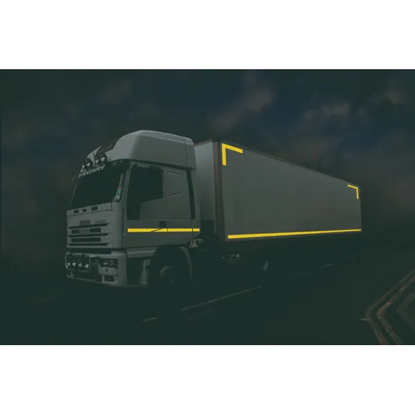 Reflexní značení nákladních vozidel a přívěsů WT-5218 – PP, žlutá, 50 mm × 12,5 m