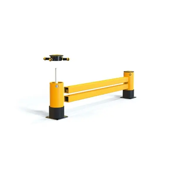 Regálová koncová zábrana A-SAFE, eFlex Double RackEnd Barrier s dvojitým opláštěním – 4,4 m