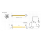 Regálová koncová zábrana ASAFE, eFlex Single RackEnd Barrier – 0,6 m