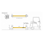 Regálová koncová zábrana ASAFE, eFlex Single RackEnd Barrier – 4,1 m