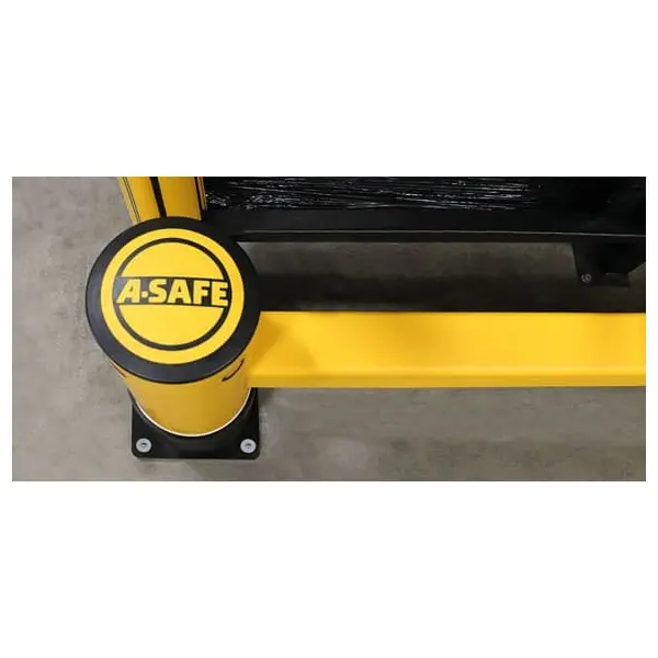 Regálová koncová zábrana A-SAFE, eFlex Single RackEnd Barrier s dvojitým opláštěním – 0,6 m