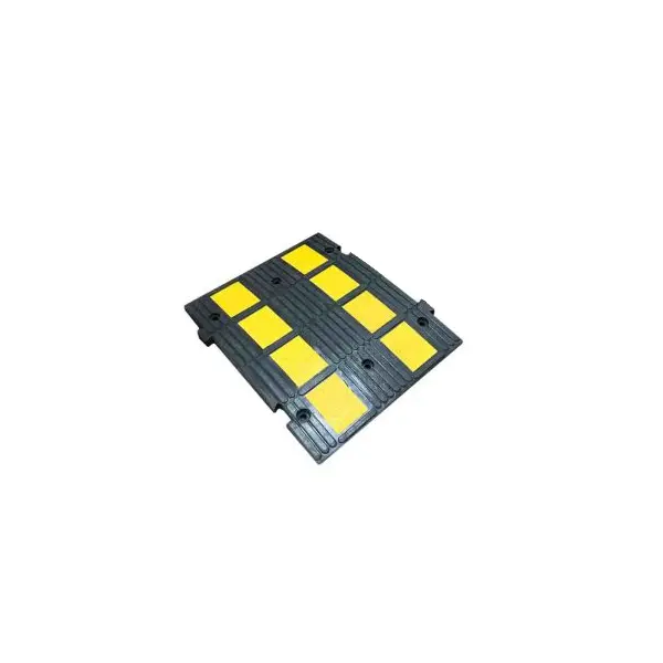 Retardér – kabelový přejezd 25 km/h, 40 t – 900×500×50 mm, žluto-černá