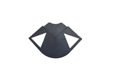 Rohová nájezdová/náběhová hrana Silence pro ocelové přejezdové desky přes výkopy – recyklovaná pryž, černá, 250×500×42 mm