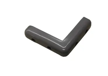 Rohový nárazník Trolley – PVC, šedá, 100×100×21 mm