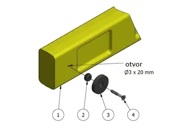 Sada pro magnetické zavírání pro samouzavírací bezpečnostní branku SafeGate