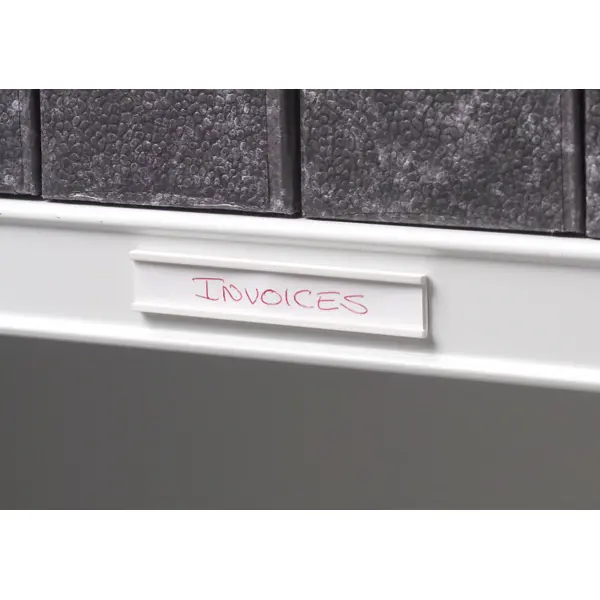 Samolepicí držák regálových štítků, typ C – 50×80 mm, balení 100 ks