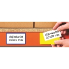 Samolepicí kapsy na štítky – černé ,30×100 mm, balení 100 ks