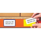 Samolepicí kapsy na štítky – černé ,30×100 mm, balení 100 ks