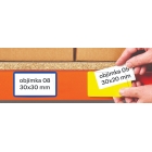 Samolepicí kapsy na štítky – červená, 30×100 mm, balení 100 ks