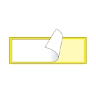 Samolepicí kapsy na štítky – žlutá, 30×100 mm, balení 100 ks