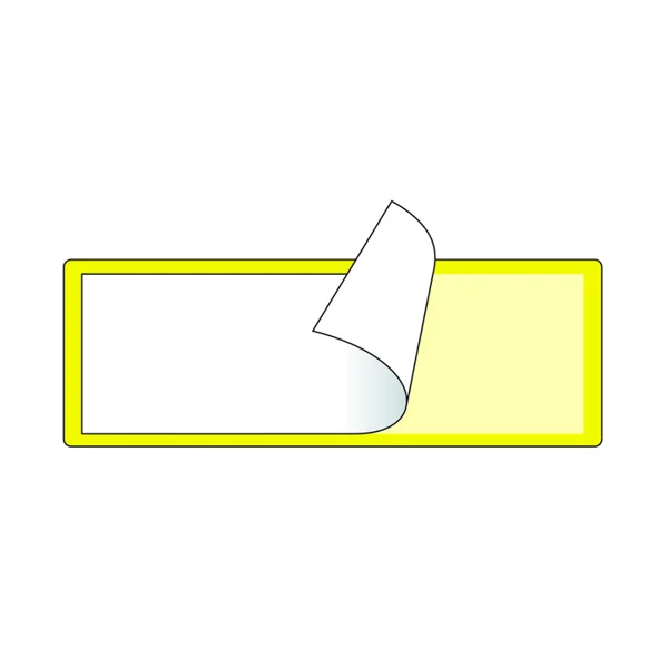 Samolepicí kapsy na štítky – žlutá, 30×100 mm, balení 100 ks
