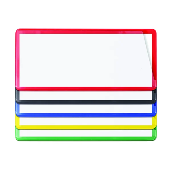 Samolepicí kapsy na štítky – žlutá, 60×140 mm, balení 100 ks