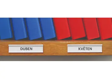 Samolepící lišta, držák regálových štítků, typ C