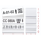 Samolepicí lišta, držák regálových štítků, typ V – 25 mm × 2 m, balení 50 ks