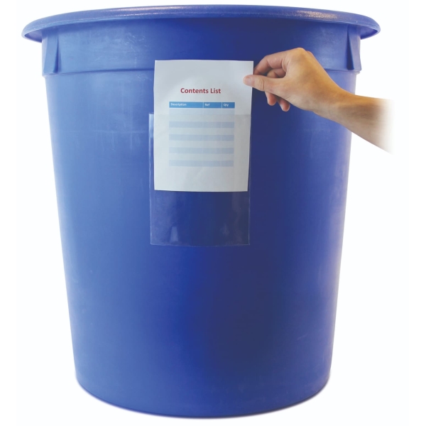 Samolepicí obaly na dokumentaci a štítky – 110×155 mm, A6 vertikální, balení 50 ks