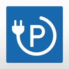 Samolepicí protiskluzové značení na vozovky, nabíjecí stanice 1 – PVC, modrá, 800×800 mm