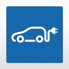 Samolepicí protiskluzové značení na vozovky, nabíjecí stanice 2 – PVC, modrá, 800×800 mm