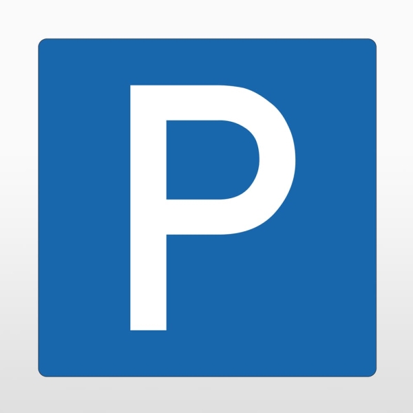 Samolepicí protiskluzové značení na vozovky, parkovací plocha – PVC, modrá, 800×800 mm