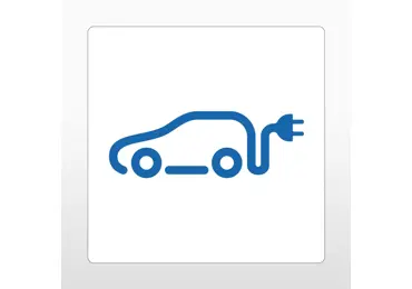 Samolepící protiskluzové značení na vozovky – PVC, Nabíjecí stanice 2, bílá