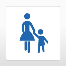 Samolepicí protiskluzové značení na vozovky, rodina – PVC, bílá, 400×400 mm