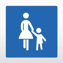 Samolepicí protiskluzové značení na vozovky, rodina – PVC, modrá, 600×600 mm