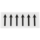 Samolepicí šipky – bílý podklad, 6 znaků na kartě