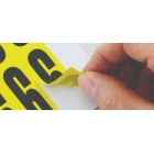 Samolepicí šipky – bílý podklad, 6 znaků na kartě