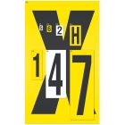 Samolepicí šipky – bílý podklad, 6 znaků na kartě