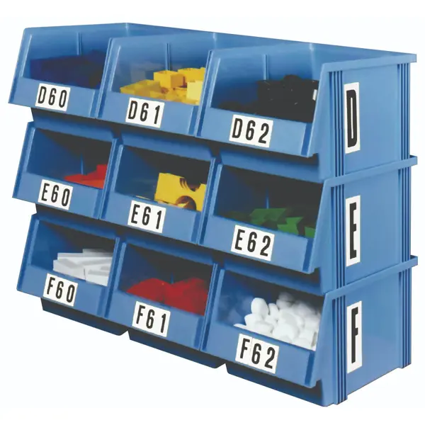 Samolepicí šipky – bílý podklad, 6 znaků na kartě