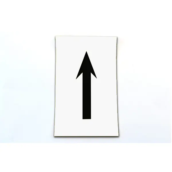 Samolepicí šipky – bílý podklad, 6 znaků na kartě