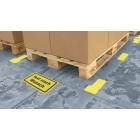 Samolepicí značení skladovacích míst – polykarbonát, černo‐bílá, 120×100 mm