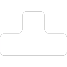 Samolepicí značení umístění palet s potiskem WT-5210, tvar 