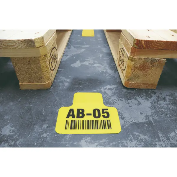 Samolepicí značení umístění palet s potiskem WT-5210, tvar 