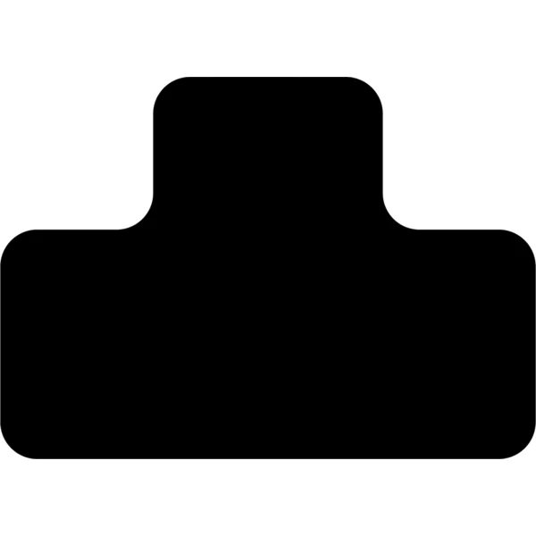 Samolepicí značení umístění palet s potiskem WT-7110, tvar ''T'' – polykarbonát, černá, 125×175×75 mm, balení 10 ks