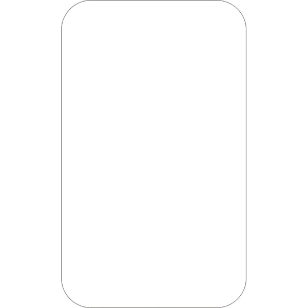 Samolepicí značení umístění palet WT-5110, tvar ''obdélník'' – PVC, bílá, 125×75 mm, balení 25ks