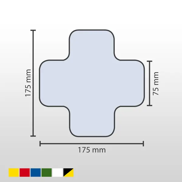 Samolepicí značení umístění palet WT-5110, tvar 