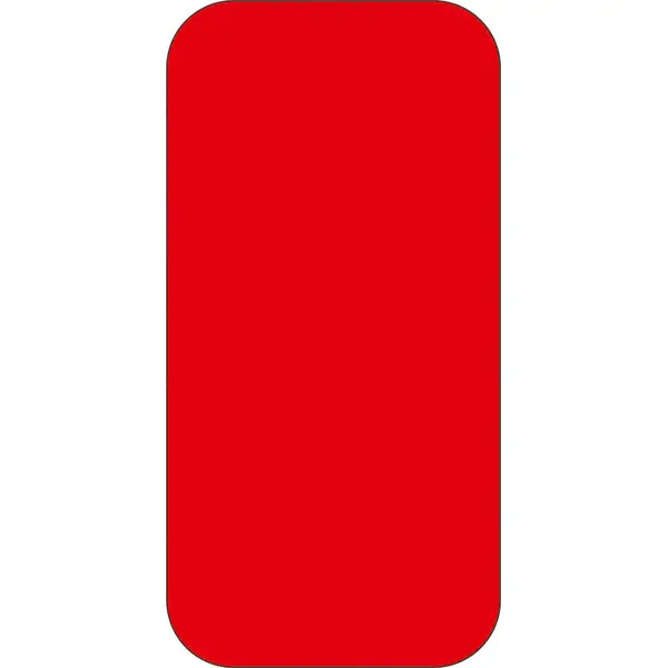 Samolepicí značení umístění palet WT-5210, tvar ''obdélník'' – polyester, červená, 100×50 mm, balení 25 ks