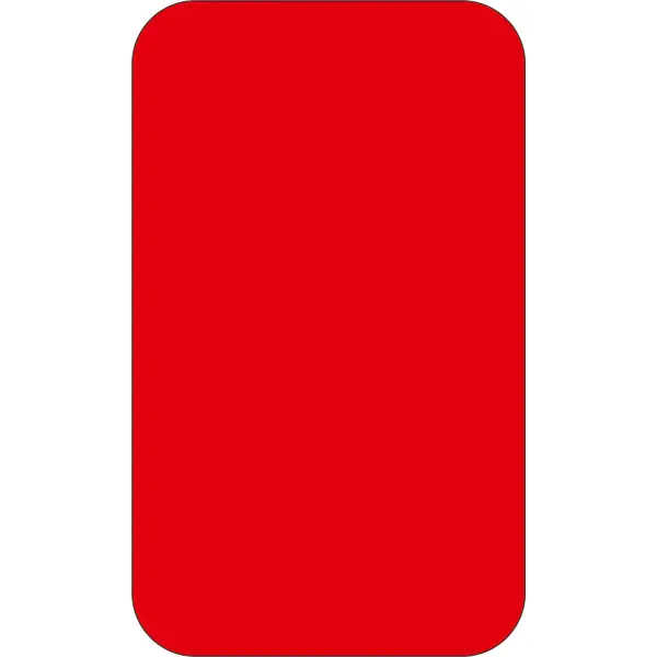 Samolepicí značení umístění palet WT-5210, tvar ''obdélník'' – polyester, červená, 125×75 mm, balení 25 ks
