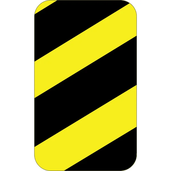 Samolepicí značení umístění palet WT-5210, tvar ''obdélník'' – polyester, žluto-černá, 125×75 mm, balení 25 ks