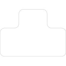 Samolepicí značení umístění palet WT-5210, tvar 