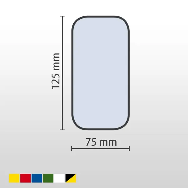 Samolepicí značení umístění palet WT-5610, tvar 