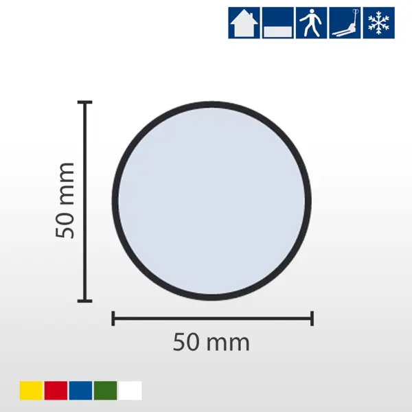 Samolepicí značení umístění palet WT-7110, tvar 
