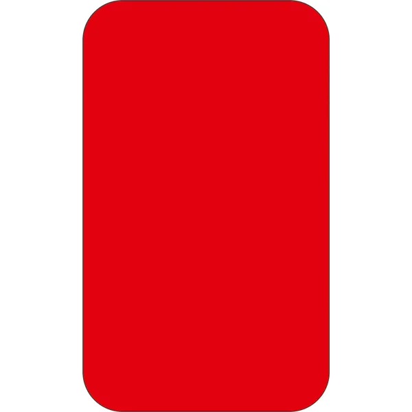 Samolepicí značení umístění palet WT-7110, tvar ''obdélník'' – polykarbonát, červená, 125×75 mm, balení 25 ks