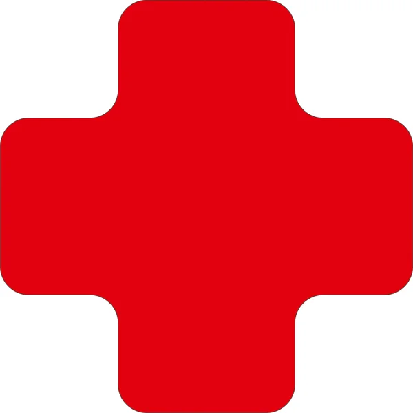 Samolepicí značení umístění palet WT-7110, tvar ''X'' – polykarbonát, červená, 175×175×75 mm, balení 25 ks