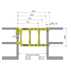 Samouzavírací bezpečnostní branka SafeGate – žlutá, 560 mm