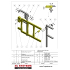 Samouzavírací bezpečnostní branka SafeGate – žlutá, 560 mm