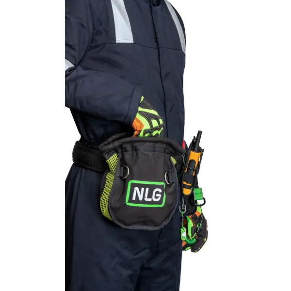 Samouzavírací pouzdro NLG s nosností 5 kg – nylon, zeleno-černá, 250×200×100 mm