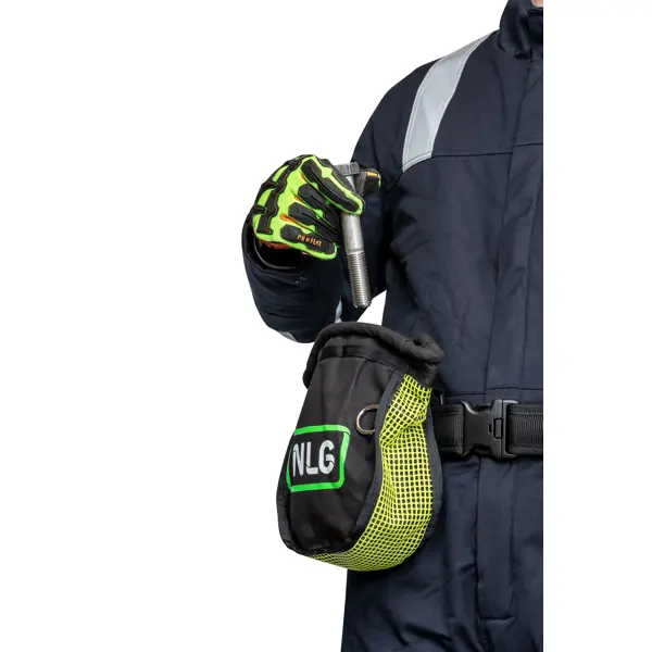 Samouzavírací pouzdro NLG s nosností 5 kg – nylon, zeleno-černá, 250×200×100 mm