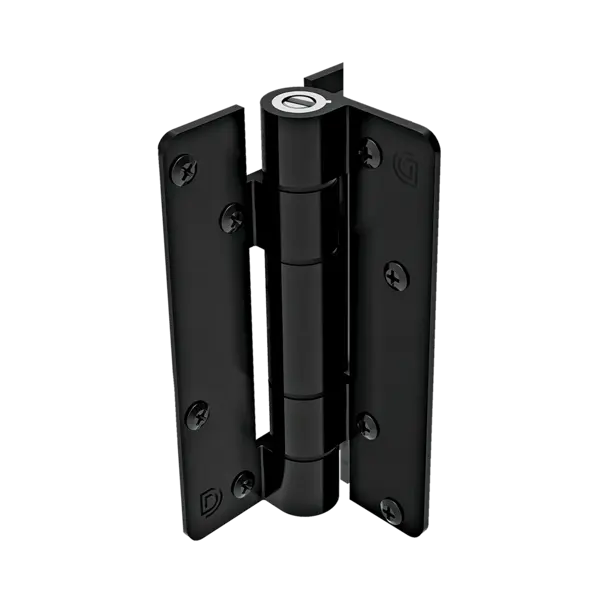 Samouzavírací závěs hliníkový pro branky ke stěně nebo sloupku – černá, hliník, 21,5 mm / 20 kg, pár